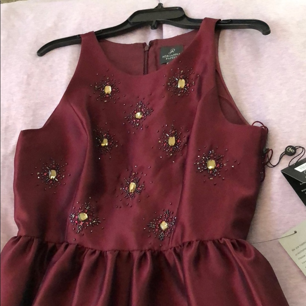 Arianna Papell Floor Length Beaded Gown